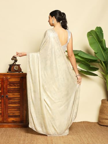 Meena Bazaar Women's Art Silk Saree | Elegant Designer Silk Saree | Soft Lightweight Traditional Ethnic Saree for Wedding, Festival, Party & Special Occasions