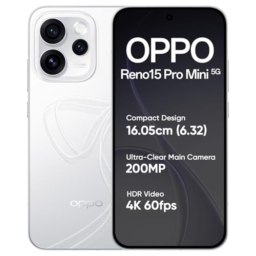 OPPO Reno15 Pro Mini 5G Smartphone 12GB+256GB White