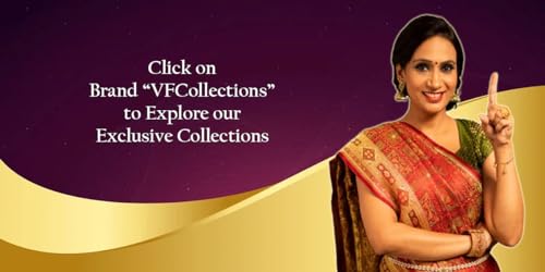 VFCollections Women's Kanchipuram Silk Pure Pattu Sarees With Blouse (VFC326-6)