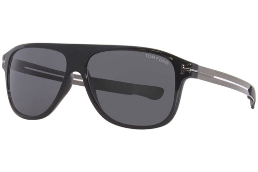 Tom Ford UV Protected Black Navigator Full rim Sunglasses for Men - FT0880 59 01A