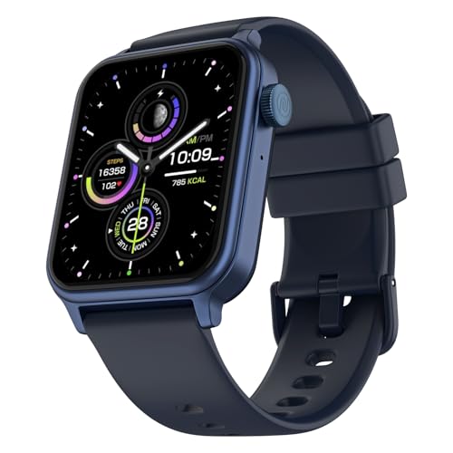 Noise Pulse Hyper Smart Watch with 21 Days Battery, 1.85" Display, AI Watch Faces, 100+ Sports Modes, Health Suite, SpO2 & Heart Rate Monitor, 1ATM Water Resistant(Denim Blue)