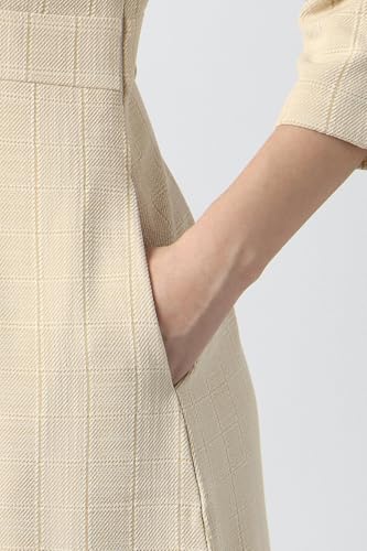 Women Beige Textured Formal Dress