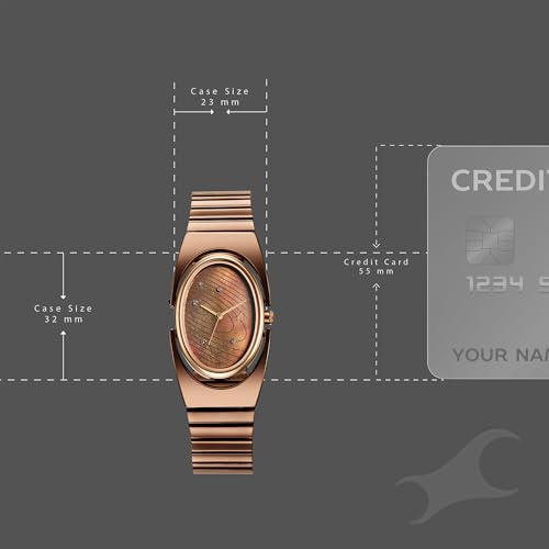 Fastrack UFO Quartz Brown Shaped Dial Girls Watch | Brown Colour Band | Watches for Girls Analog - 6318KM02
