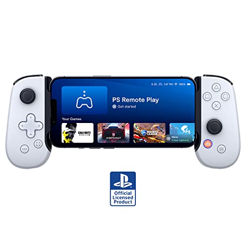 Backbone One Mobile Gaming Controller for iPhone (Lightning) - Playstation Edition - Turn Your iPhone into a Gaming Console - Play Xbox, Playstation, Call of Duty, Roblox, Genshin Impact & More
