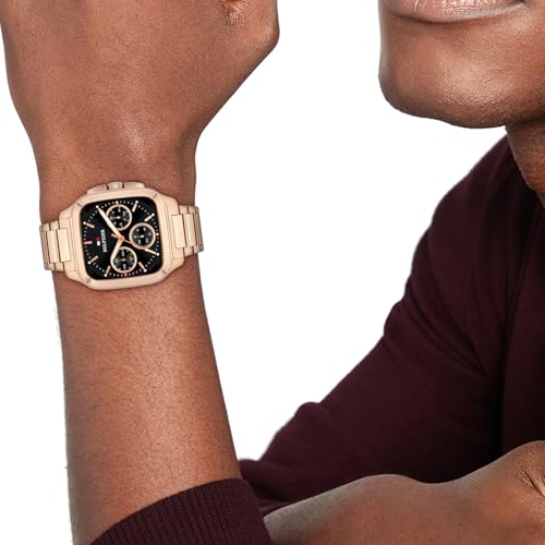Tommy Hilfiger Herald Japanese Quartz Analog with Black Dial Rose Gold Stainless Steel Strap Watch for Men - TH1792224