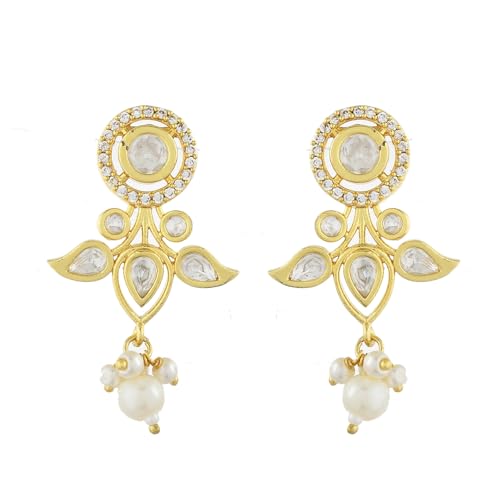 VOYLLA Panchhi Pakhee Statement Pendant Set|Women Necklace Sets|Short Necklace Sets For Women|Kundan Necklace Sets For Women|Wedding|Festive|Party|Birds|American Diamond|Gift For Her|