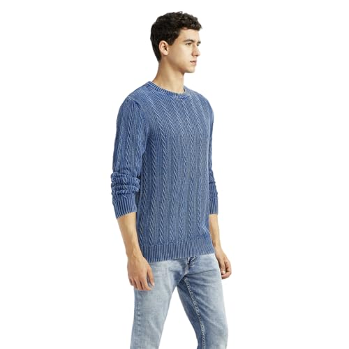 Levi's Men's Blue Crew Neck Sweater