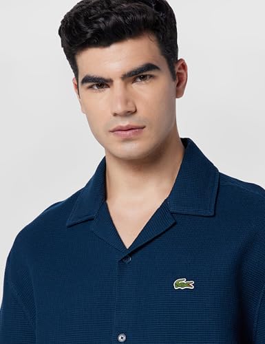 Relaxed Fit Waffle Texture Shirt