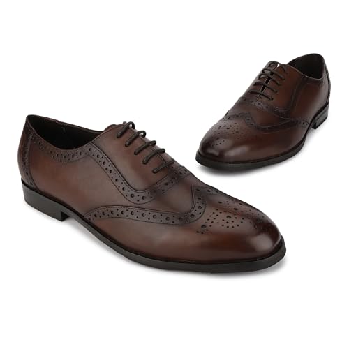 Woodland Men's Brown Softy Crust Formal Shoes-7 UK (41EURO) (GF 4657022)