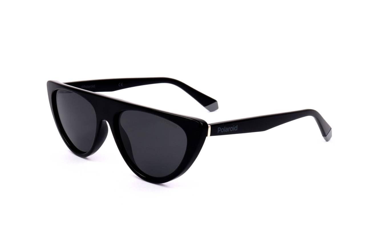 Polaroid Women's PLD 6108/S Cat Eye Sunglasses, Black, 54mm, 16mm