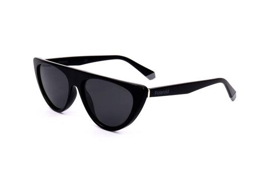 Polaroid Women's PLD 6108/S Cat Eye Sunglasses, Black, 54mm, 16mm