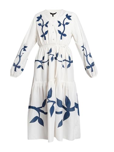 VERO MODA Women's Fit and Flare Off White Dress