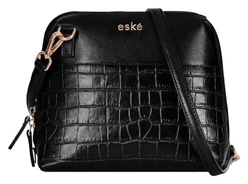 eske Gratia Genuine Leather Printed Womens Mini Shoulder Bag with Detachable Sling Strap