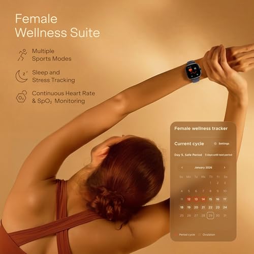 boAt Chrome Ivory Smart Watch for Women, co-Designed with GIVA, 1.7" AMOLED Display, 1000 nits Brightness, Premium Metallic Build, Female Wellness Tracker smartwatch for Women (Twilight Purple)
