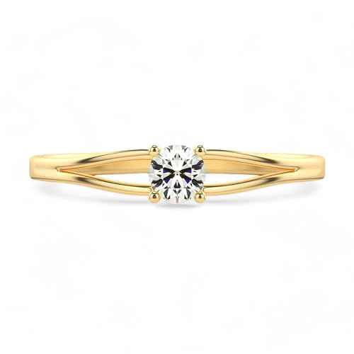 VALANOVA Hallmarked 14K Gold & Certified Lab Grown Diamond 0.08cts | Ring For Women's/Girls | Stylish & Elegant | VGR0420 | Ring Size: 13