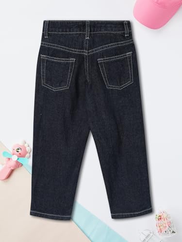 Max Girl's Regular Jeans (S125CBD01_Dark Blue
