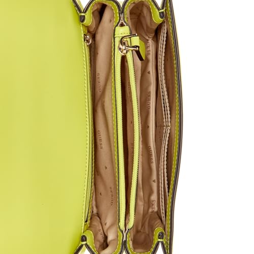 GUESS Women's Lime Green Solid Crossbody| Ladies Purse Handbags | Gift For Ladies