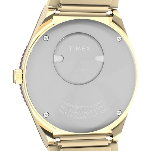 TIMEX Diver Inspired Analog Watch for Women with Pink Round Dial & Multicolor Stainless Steel Bracelet Band Water Resistant Women's Wrist Watches - TW2W87600UJ
