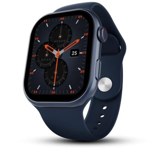Fire-Boltt Brillia Smart Watch with 51.3mm (2.02 inch) AMOLED Display, Bluetooth Calling, SpO2, Heart Rate Monitoring, 120+ Sports Modes, IP67 Waterproof, Long Battery Life