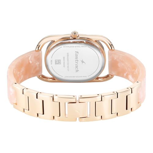 Fastrack Younique 3.0 Quartz Pink Oval Dial Women's Watch | Analog Display Watch | Watches for Women | Watches for Women Analog - 68051KD02
