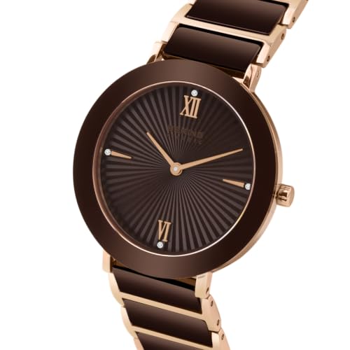 BERING Round Analog Brown Dial Women Watch - 11435-762-I | Bering Watches