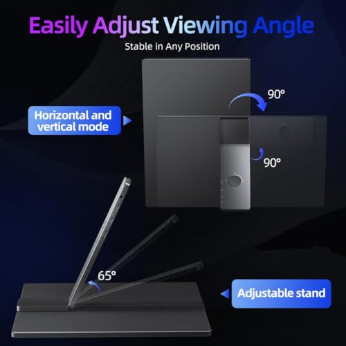 Millennium TECHNOLOGY 15.6 Inch FHD Portable Monitor | All Alloy Body | Ultra-Slim Foldable Screen Extender | USB Type-C & HDMI | Compatible with Laptop, PC, Mac (15.6" Metal) (15.6, Inches)