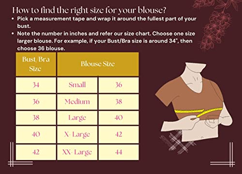 THE WEAVE TRAVELLER Mustard Non Paded Mashru Saree Blouse for Women