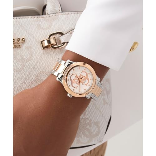 GUESS Analog White Dial Women's Watch-GW0861L5