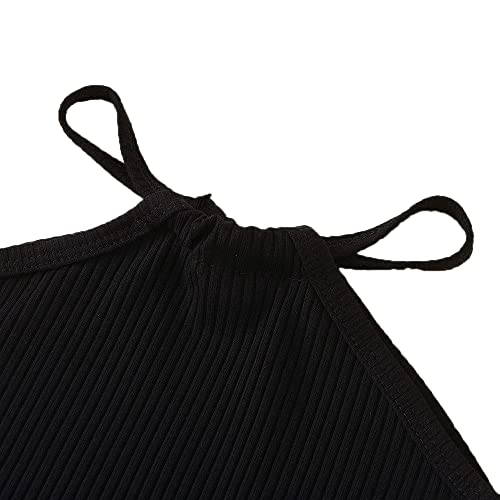 Hopscotch Girls Cotton Solid T-shirt and Skirt Set In Black Color For Ages 12-24 Months (JIG-3082397)