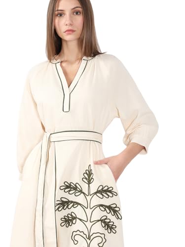 VERO MODA Women's Fit & Flare White Dress