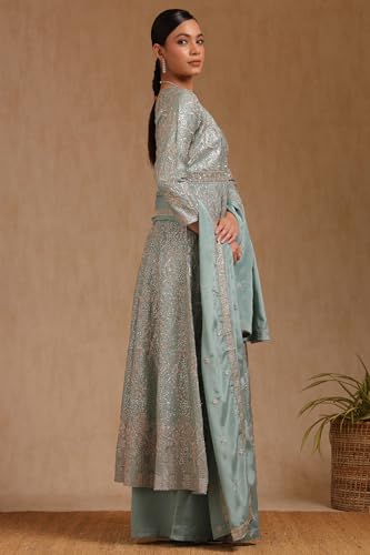 Soch Women's Polyester Salwar Suit (OWS5CD21895_Sea Green