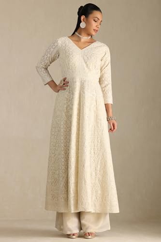 Soch Women's Tissue Chudidar Set (OWS5CD21896_Off White