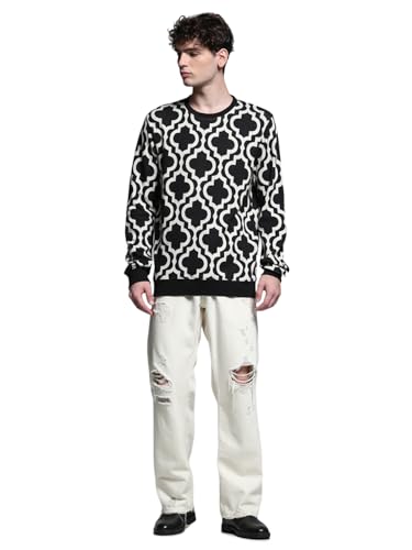 Jack & Jones Men's Regular Fit Black Sweater