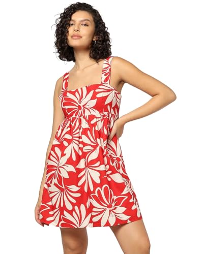 GAP Women's Cotton Classic Above The Knee Casual Dress (442754730_red