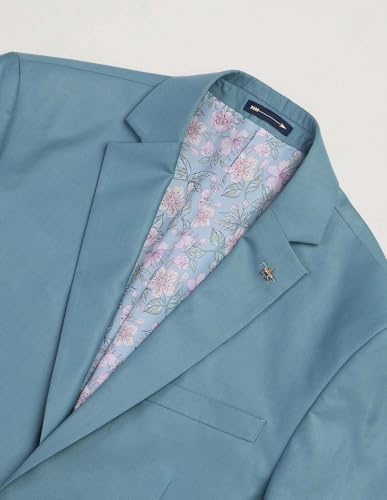 Arrow Men's Polyester Business Suit Pants Set (ARAJSU5532_Blue