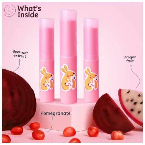 Mishmash Naturals Beetroot Lip Balm for Kids, Ages 3-14, 3g