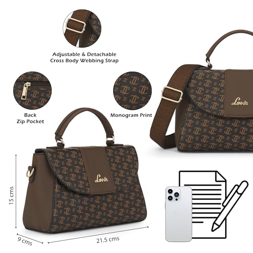 Lavie Women's Beech Flap Satchel Bag | Satchel Handbag for Work | Ladies Purse | Stylish Shoulder Bag | Gift for Women