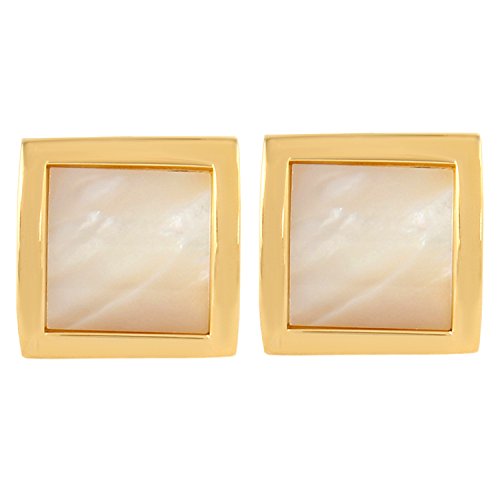 Peluche All Time Sexy: Studded with Natural Mother of Pearl (Semi Precious) Cufflinks for Men