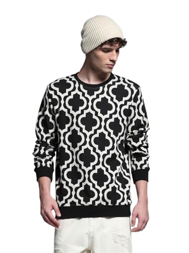 Jack & Jones Men's Regular Fit Black Sweater