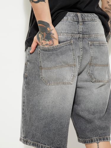 Max URB_N Men Washed Jorts (Black_30)