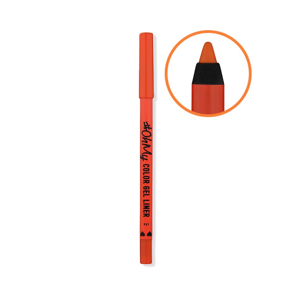Lamel- 404 Oh My Color Gel Eyeliner - Yellow, Creamy Texture, Hypoallergenic & Super Long Lasting, Glides Effortlessly, Vibrant Shades, Cruelty-Free Eyeliner Waterproof Pencil - 1.4gm