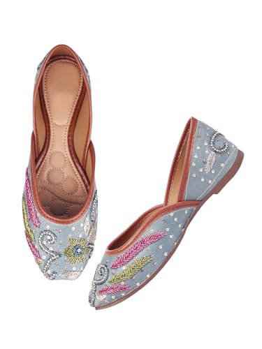 SilverArrow Women's Handmade Beauty Jutti Grey 4 UK
