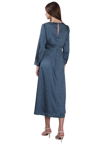 VERO MODA Women's Fit and Flare Blue Dress
