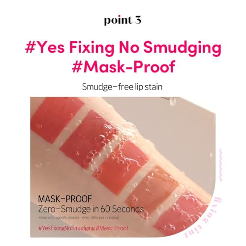 ETUDE Fixing Tint| Long Lasting Liquid Lipstick |Waterproof, Smudgeproof, Lightweight Matte Finish Lip Stain| Full Coverage|Korean Makeup|Limited Edition Fixing Tint| Nude Noor-4g