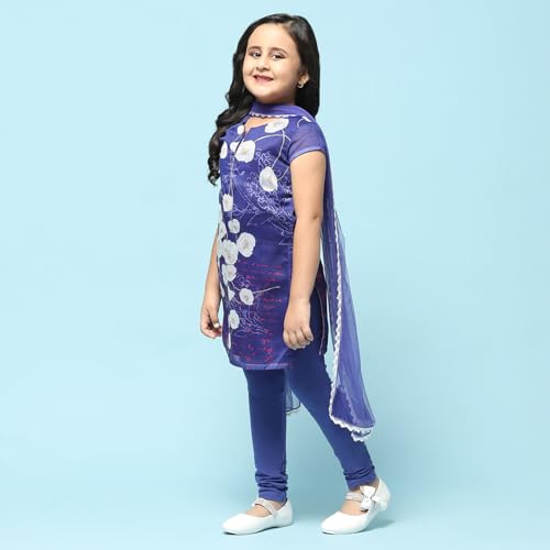 Biba Girls PRINTED STRAIGHT KID(KW2709_BLUE_7)