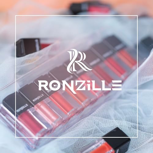 Ronzille Tinted Lip Gloss Non Sticky & Non Drying Formula, Long Lasting Moisturizing-Set of 8