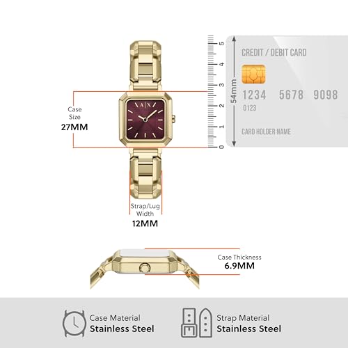 Armani Exchange Gold Quartz Stainless Steel Watch AX5734