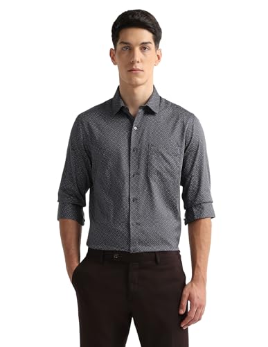 Arrow Grey Formal Shirt_ARAEOSH3111_40