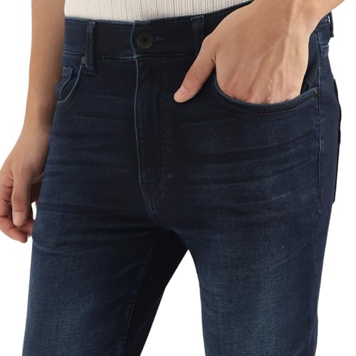 United Colors of Benetton Men's Low Crotch Jeans (25A4AZUR1417I901_Blue