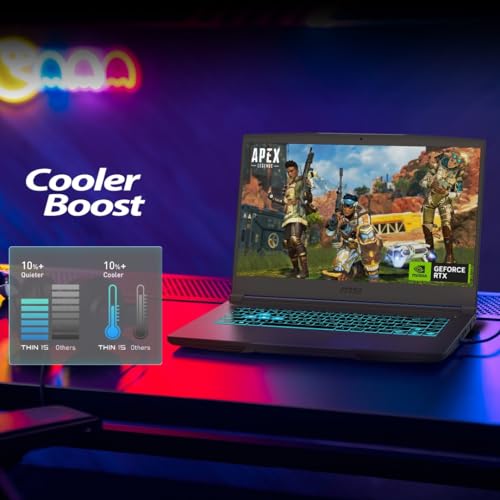 MSI Thin A15, AMD 7th Gen. Ryzen 5 7535HS, 40CM FHD 144Hz Gaming Laptop (16GB/512GB NVMe SSD/Windows 11 Home/NVIDIA GeForce RTX 2050, GDDR6 4GB/Cosmos Gray/1.8Kg) B7UCX-105IN